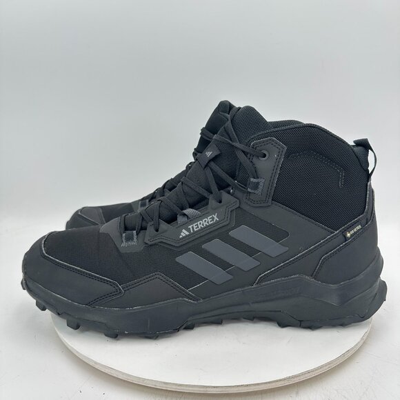 Adidas Terrex Ax4 Mid Gore Tex Men Size 14 HP7401 Black Carbon Hiking Shoes - Picture 1 of 11